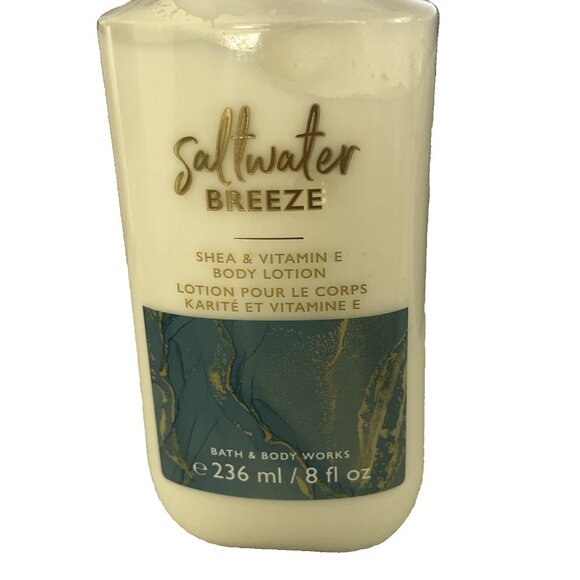 Bath & Body Works Saltwater Breeze Shea Body Lotion 8 fl oz  Discontinued NEW - Picture 2 of 3